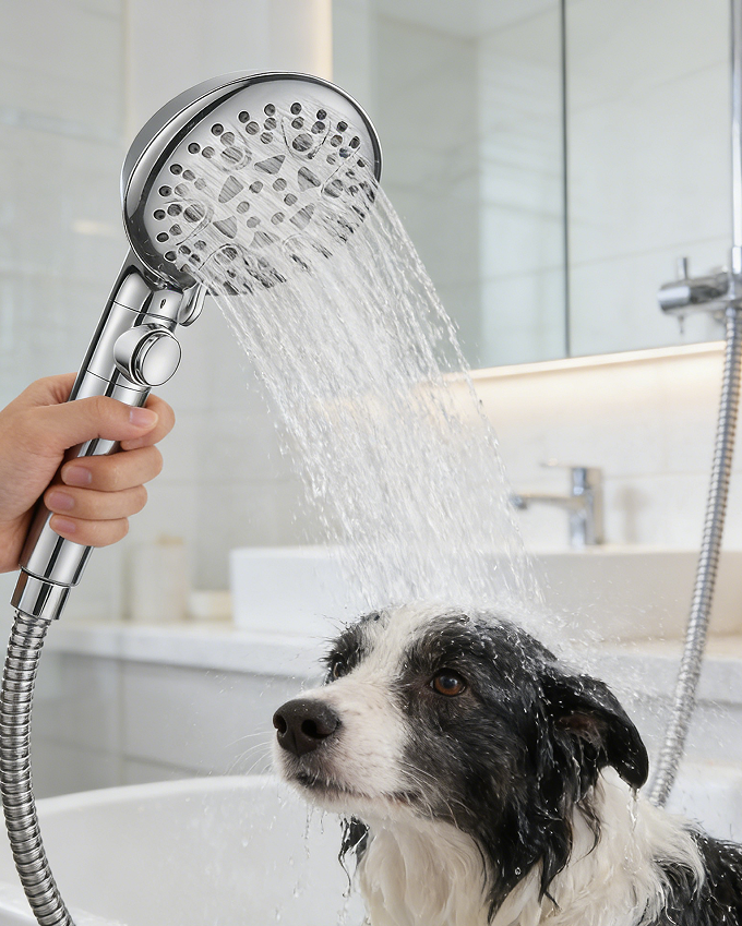 Travel-Friendly Water-Saving Handheld Showerhead - Compact design for mobile lifestyles