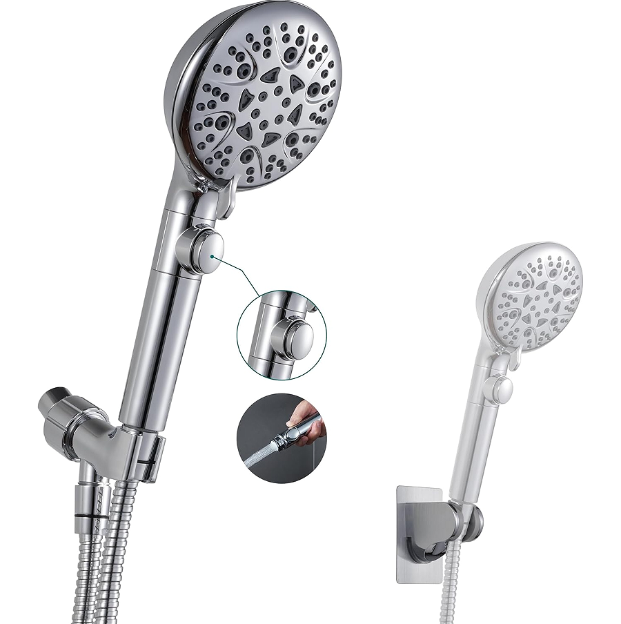 Child-Friendly Water-Saving Showerhead - Extension accessories and safety design