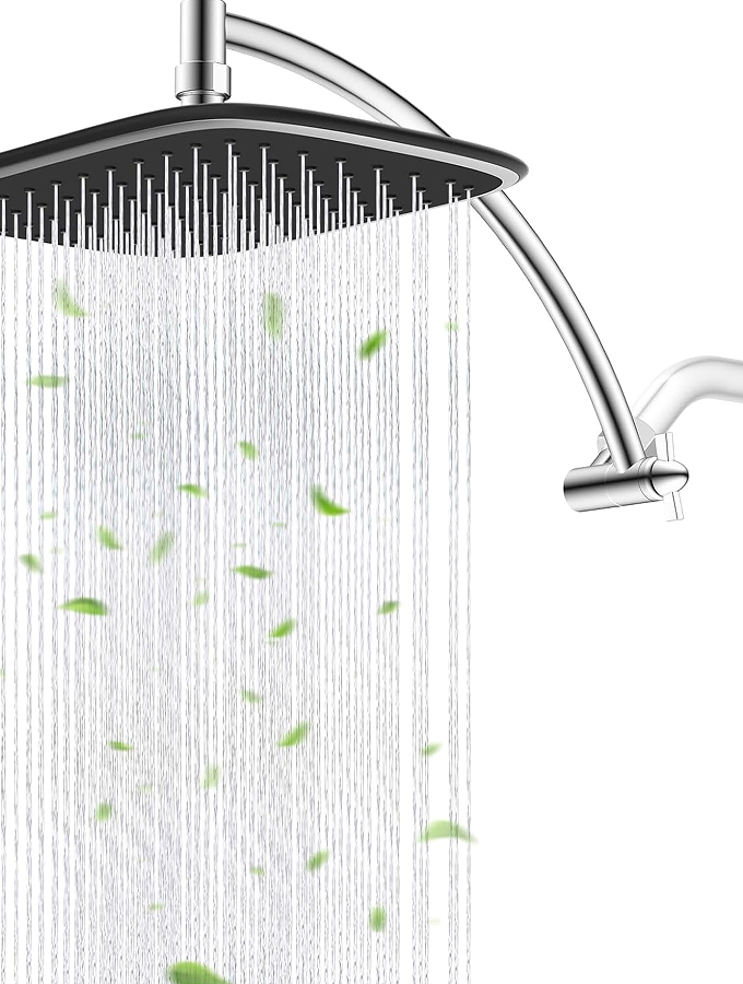 Retractable Rain Shower Head System - Adjustable height for personalized coverage
